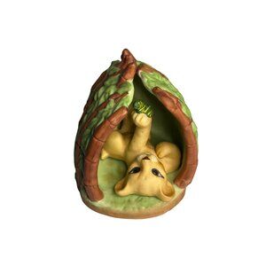 VTG Franklin Mint 1988 Safari Surprises Lion Porcelain Figurine Home Collectible